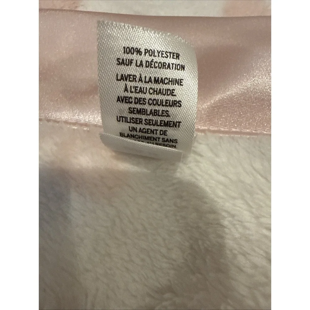 Nordstrom Baby Blanket‎ White Pink Heart Satin Trim HTF